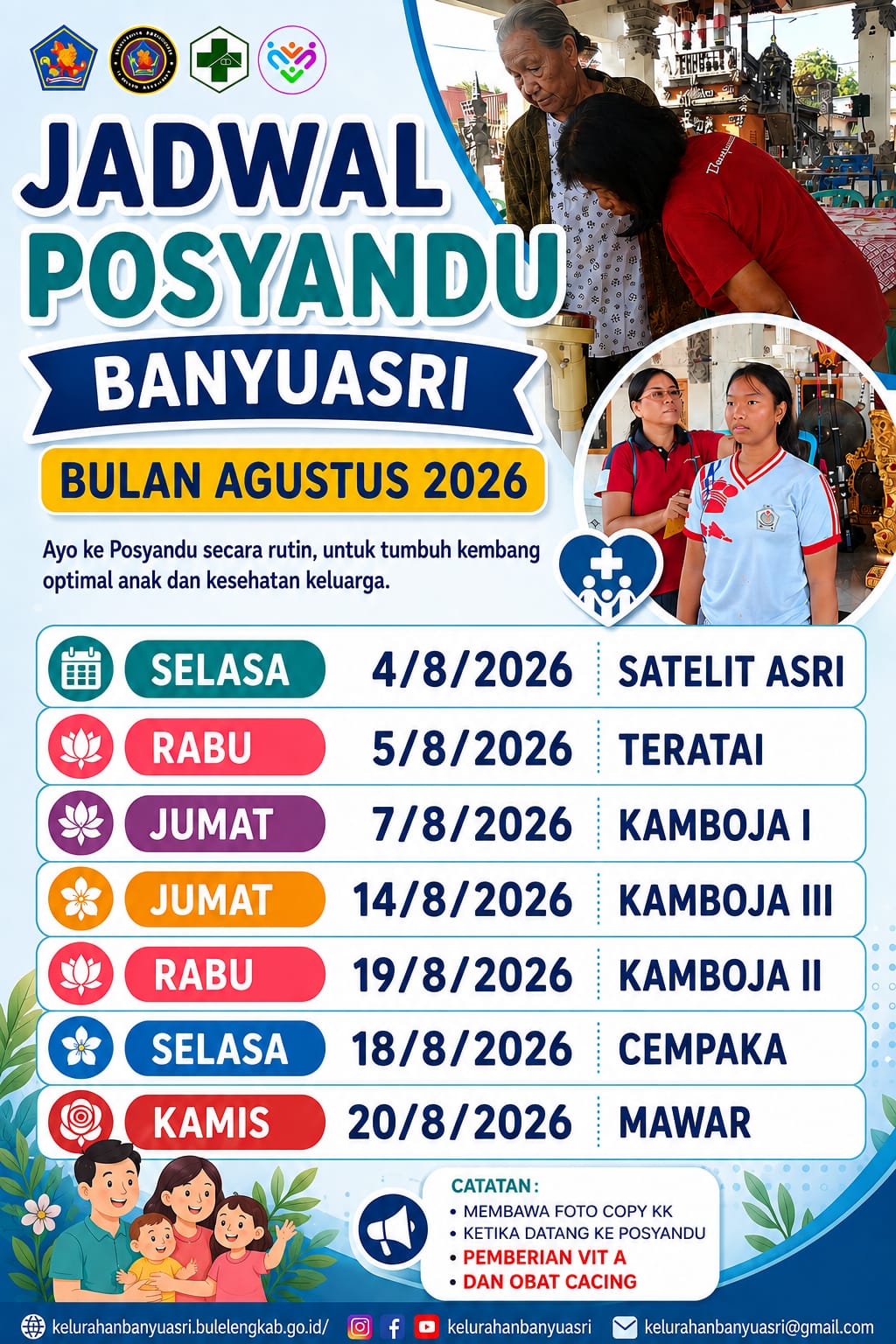 Jadwal Posyandu 